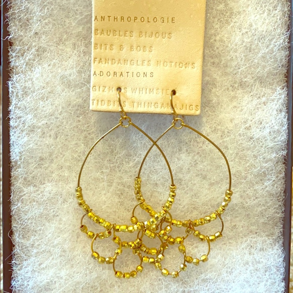 Anthropologie Gold earrings